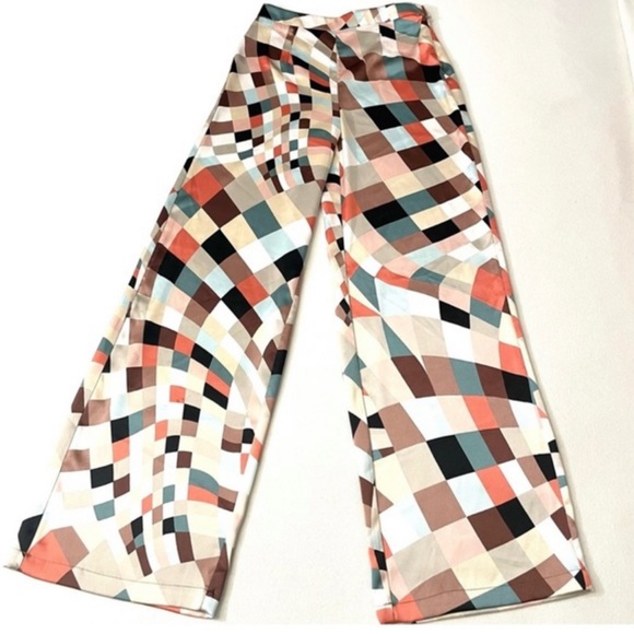 Pants - Multicolor Geometric Women's Pants